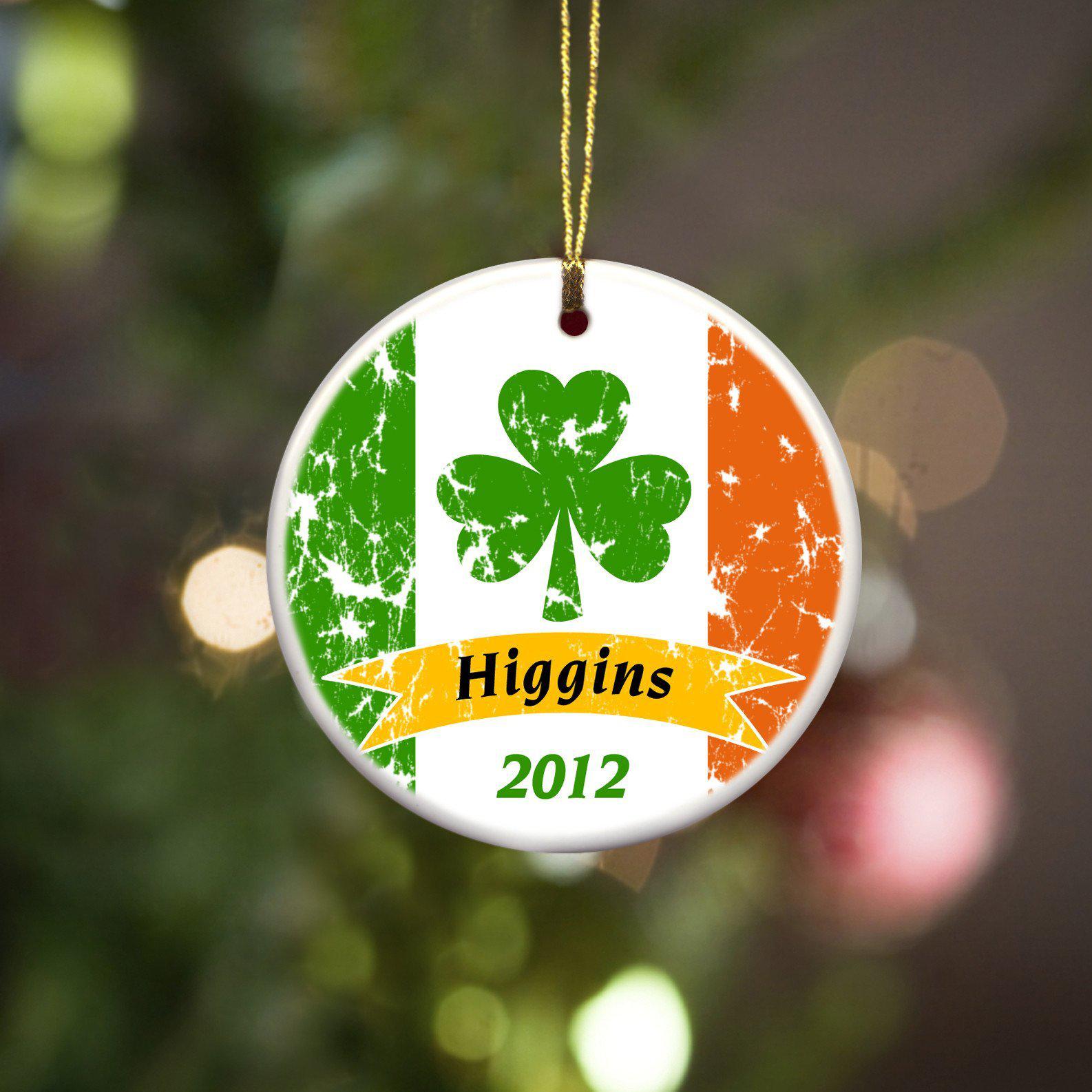 Personalized Irish Ceramic Ornaments