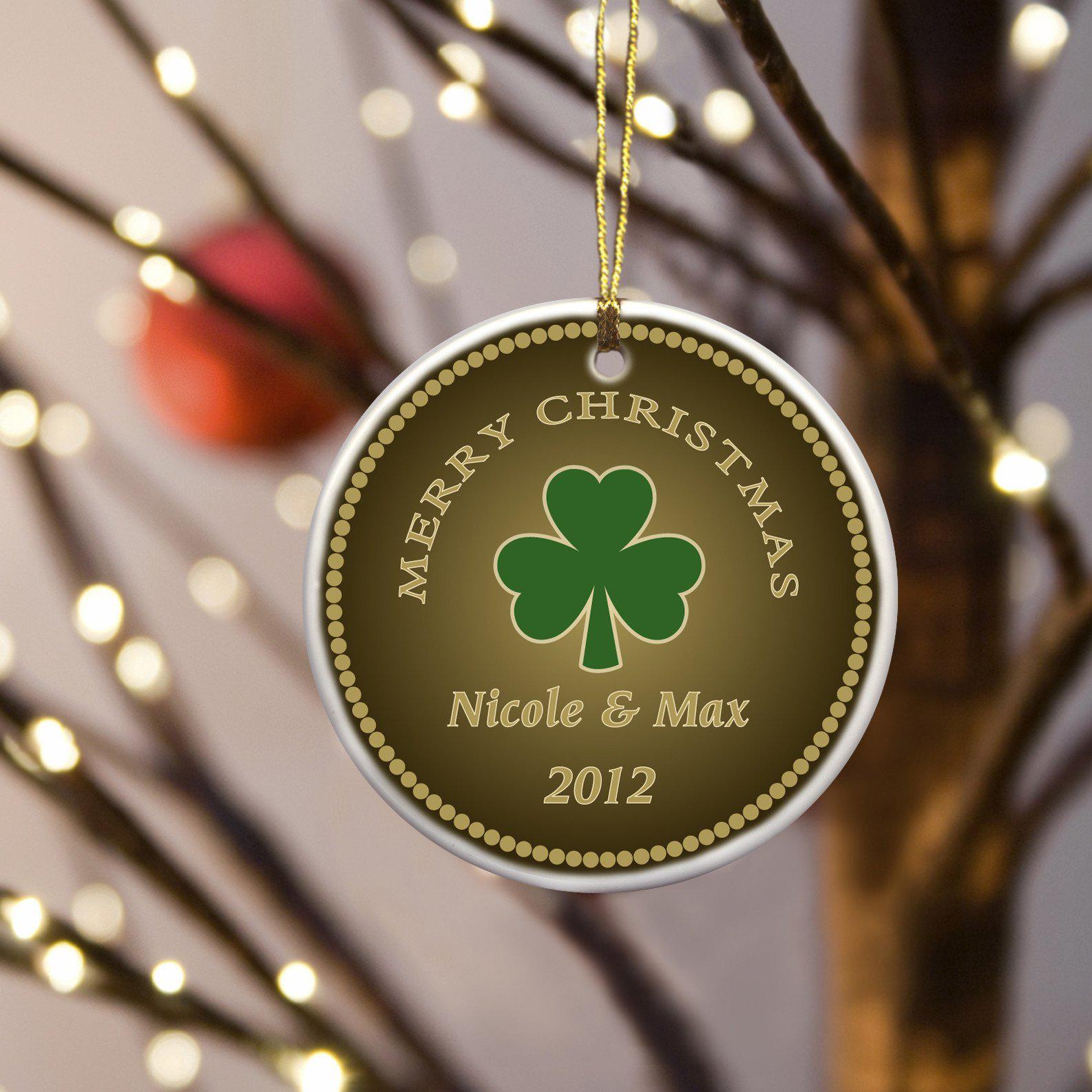 Personalized Irish Ceramic Ornaments