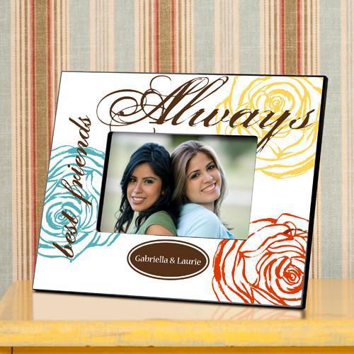 Personalized Picture Frame - Forever Friends Colorful Bouquet