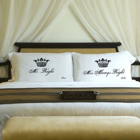 Buy Personalized Couples Pillow Cases- 9 Designs