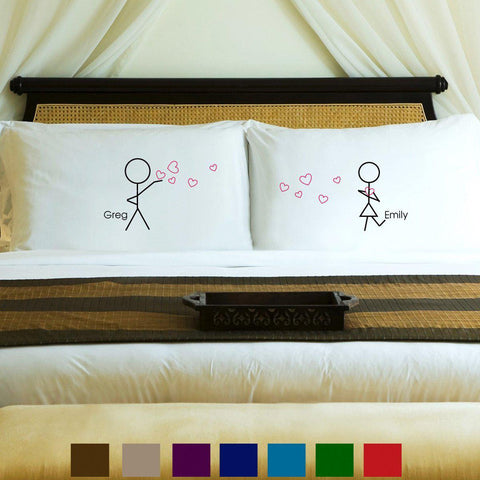 Buy Personalized Couples Pillow Cases- 9 Designs