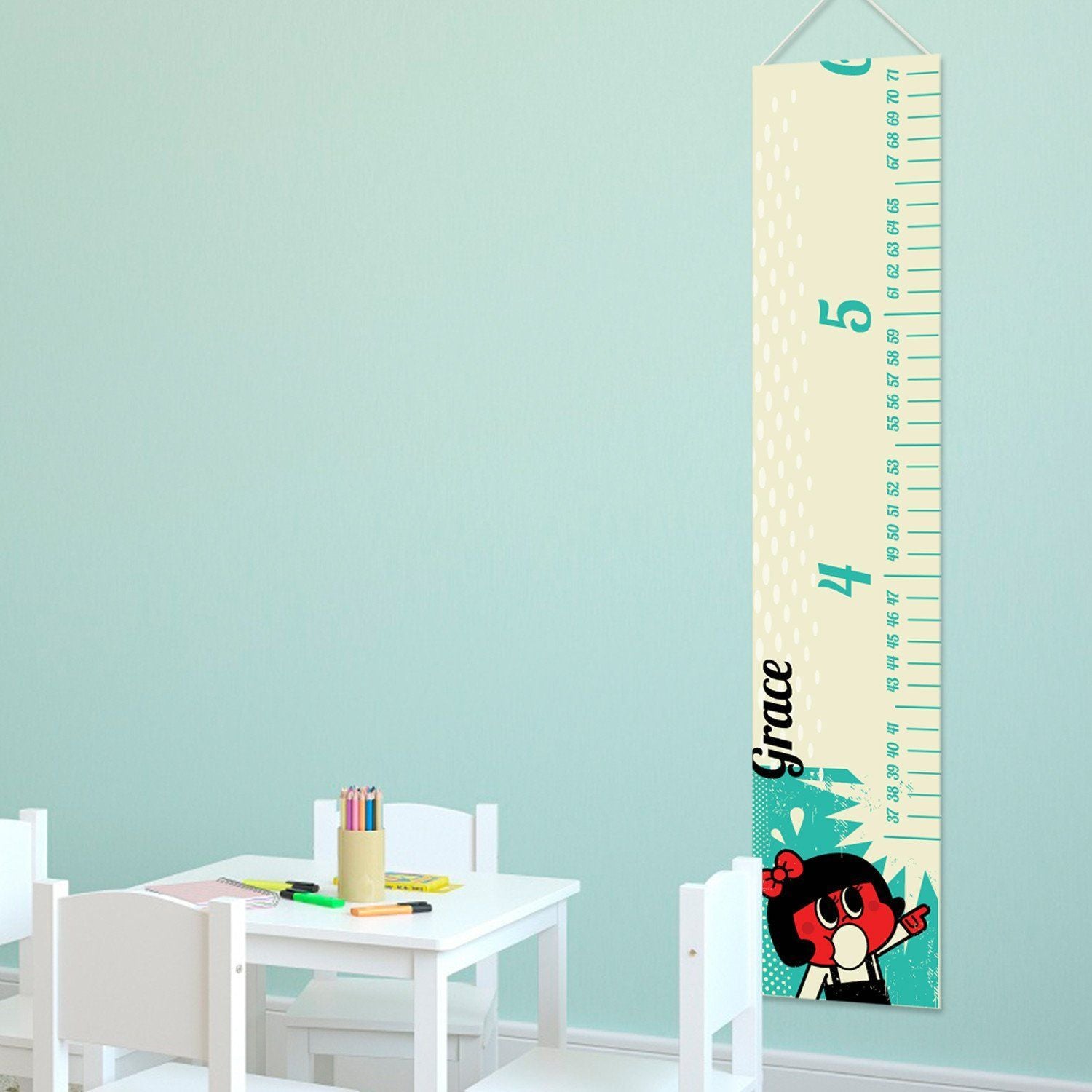 Personalized Height Charts for Girls - Personalized Girls Growth Chart