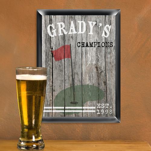 Personalized Traditional Man Cave Pub Signs