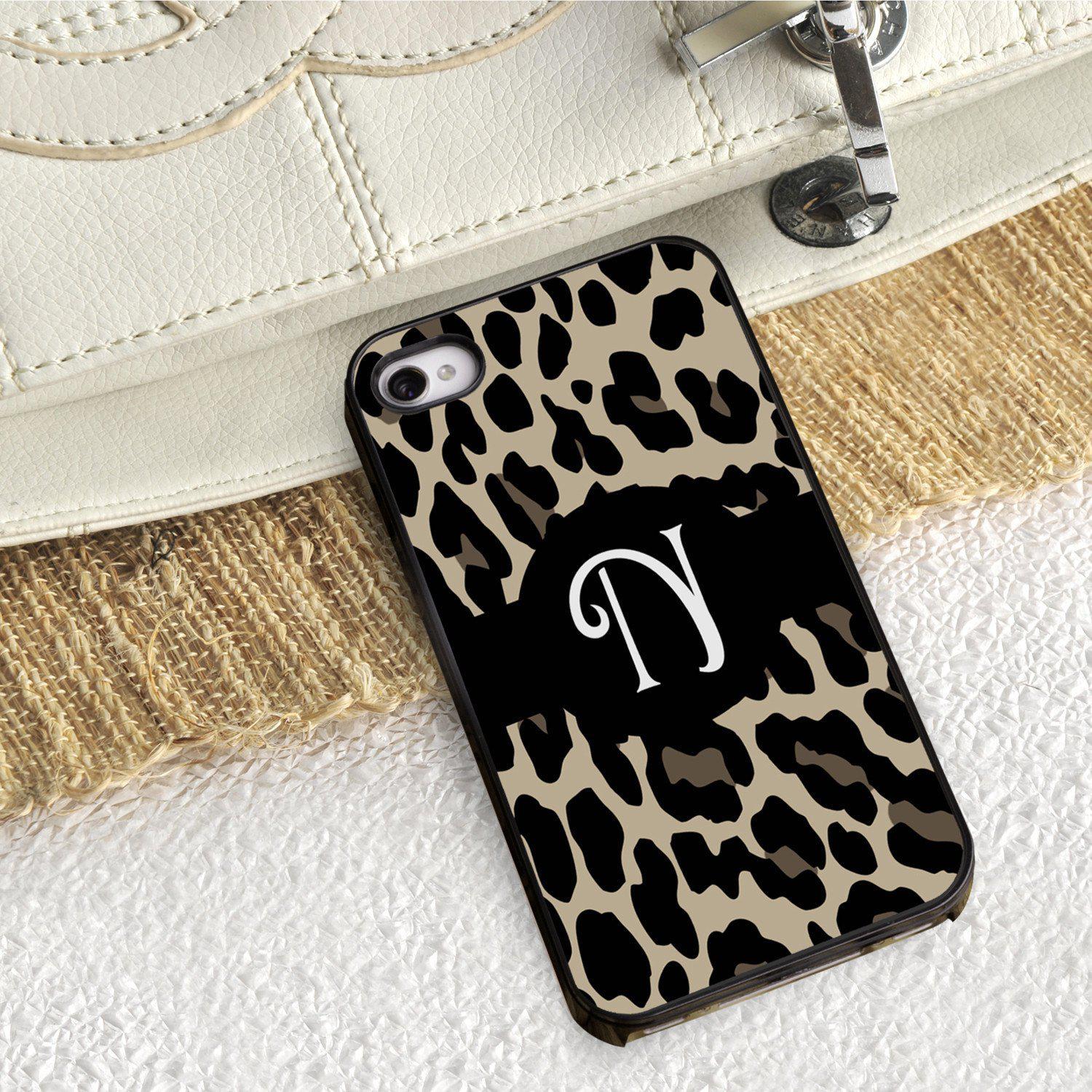 Personalized Black Trimmed iPhone Cover - 1 initial