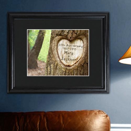 Personalized Tree Carving Sign - Anniversary