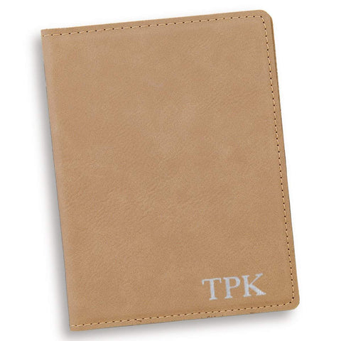 Buy Personalized Light Brown Passport Holder