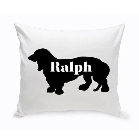 Buy Personalized Dog Throw Pillow - Dog Silhouette (Insert Included)