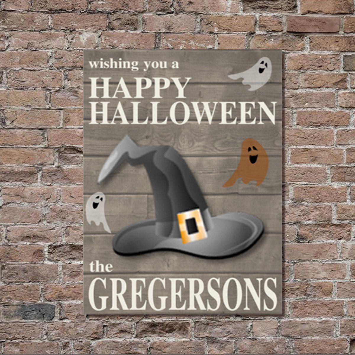 Personalized Halloween Stretched Canvas Wall Decor