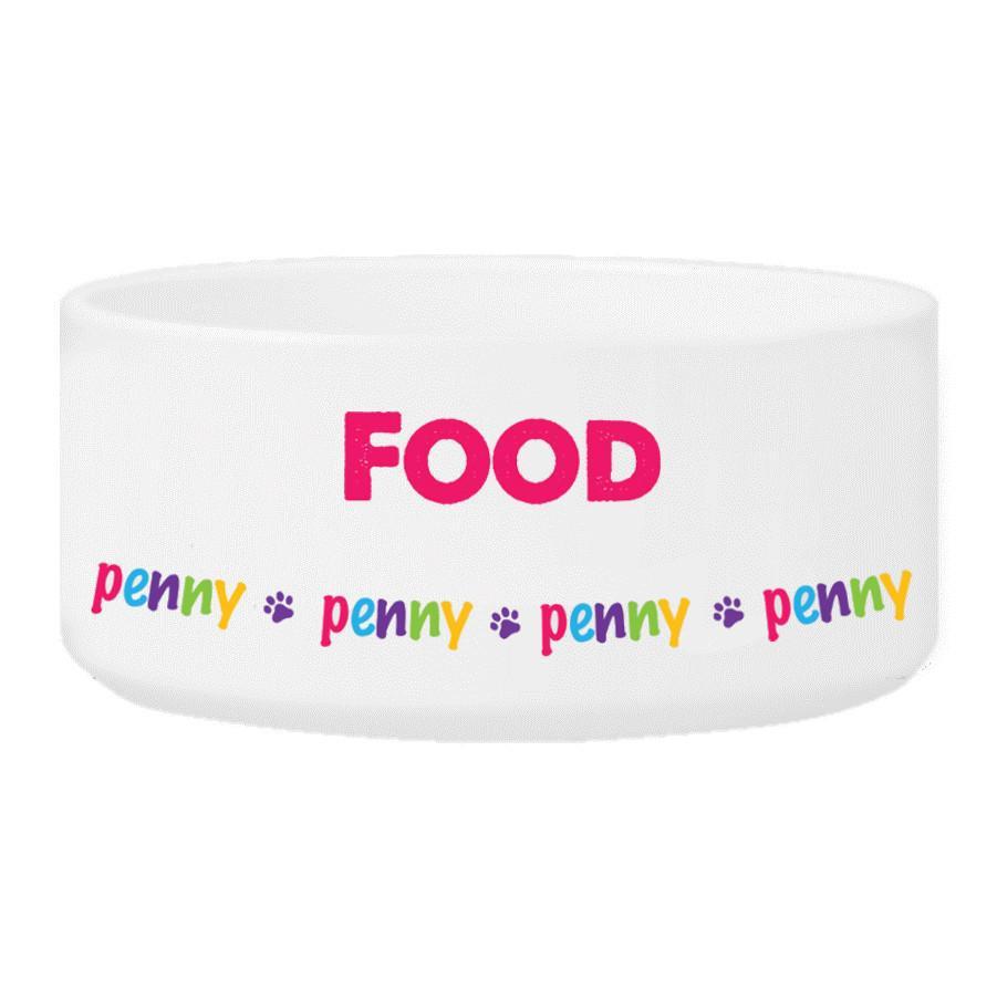 girl dog food bowls