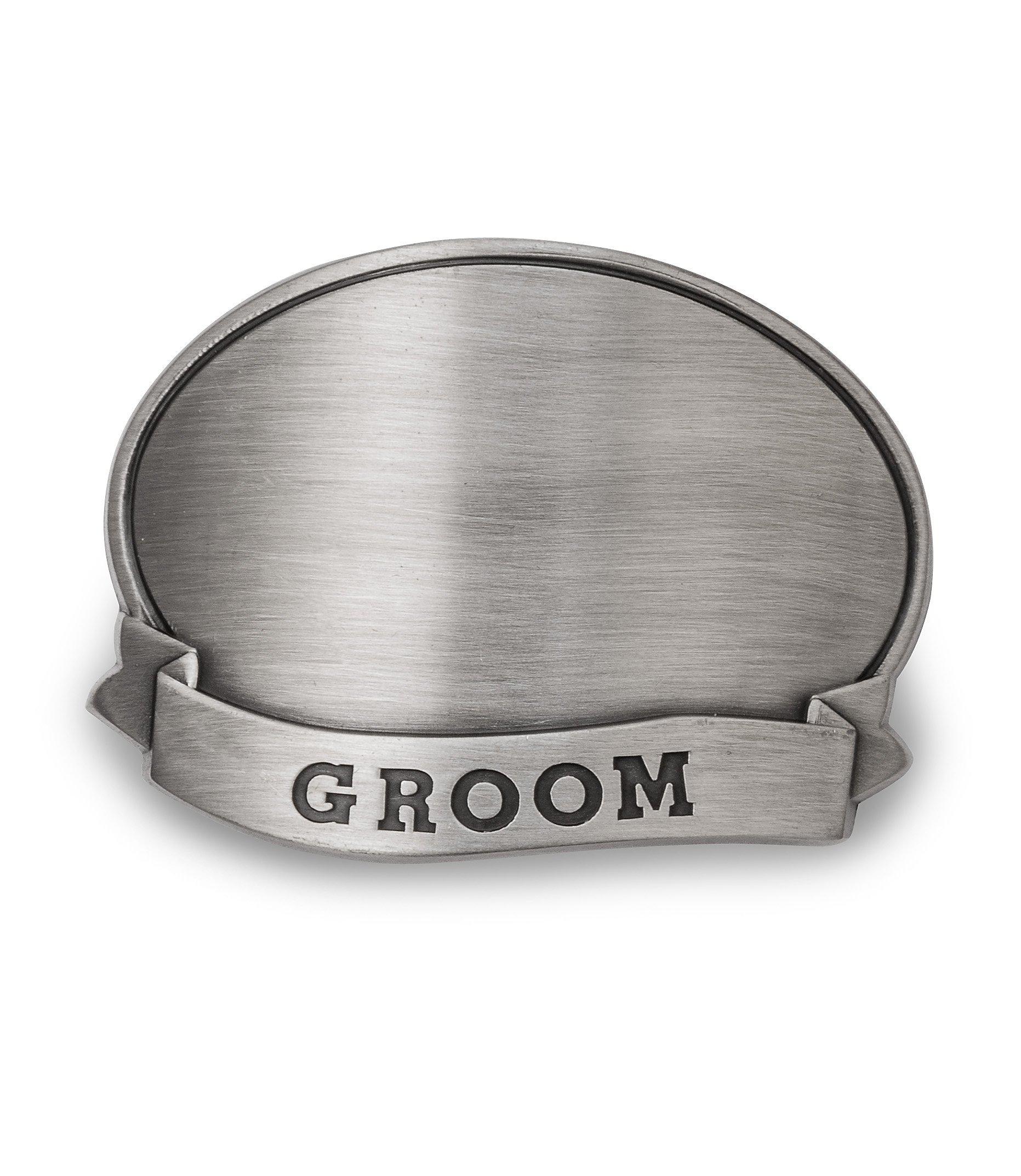 Personalized Can Cooler with Pewter Medallion - All