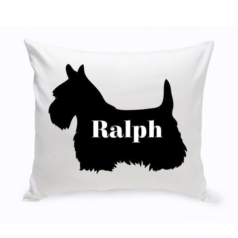 Buy Personalized Dog Throw Pillow - Dog Silhouette (Insert Included)