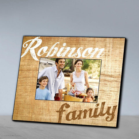 Buy Personalized Family Wood Grain Picture Frame