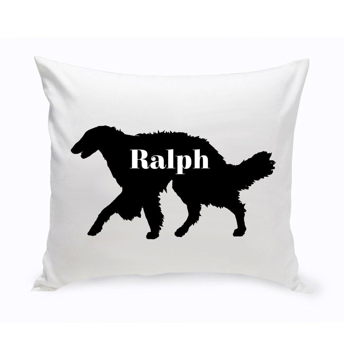 Personalized Dog Silhouette Throw Pillow