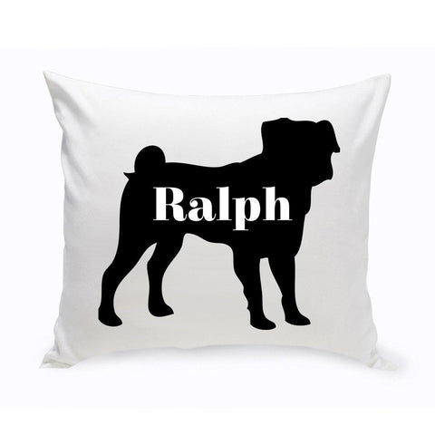 Buy Personalized Dog Throw Pillow - Dog Silhouette (Insert Included)