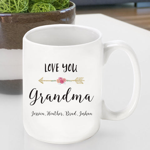 Buy Personalized Ceramic Love You Mom/Grandma Coffee Mug