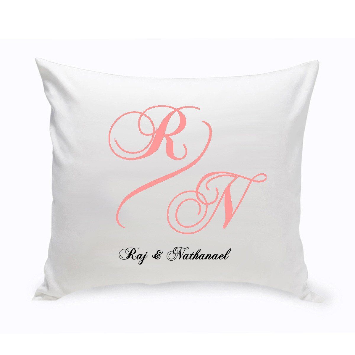 Personalized Monogrammed Throw Pillows -  Couples Unity Monogrammed