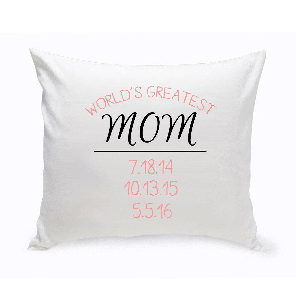 World&#039;s Greatest Mom Throw Pillow