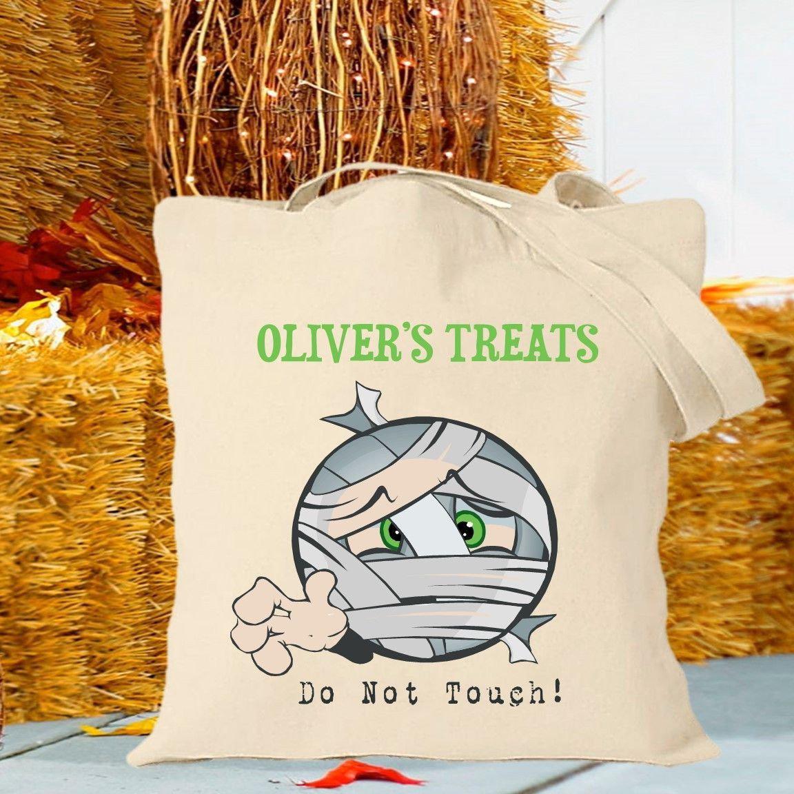 Personalized Halloween Trick-or-Treat Canvas Bag