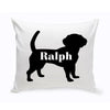 Buy Personalized Dog Throw Pillow - Dog Silhouette (Insert Included)