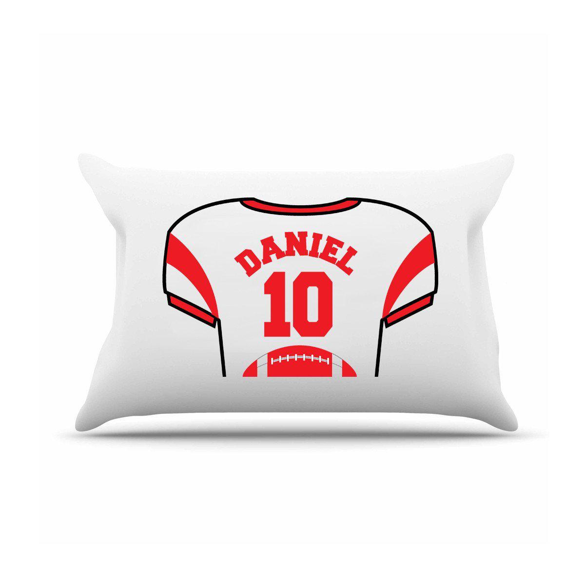 Personalized Kids Jersey Pillow Case