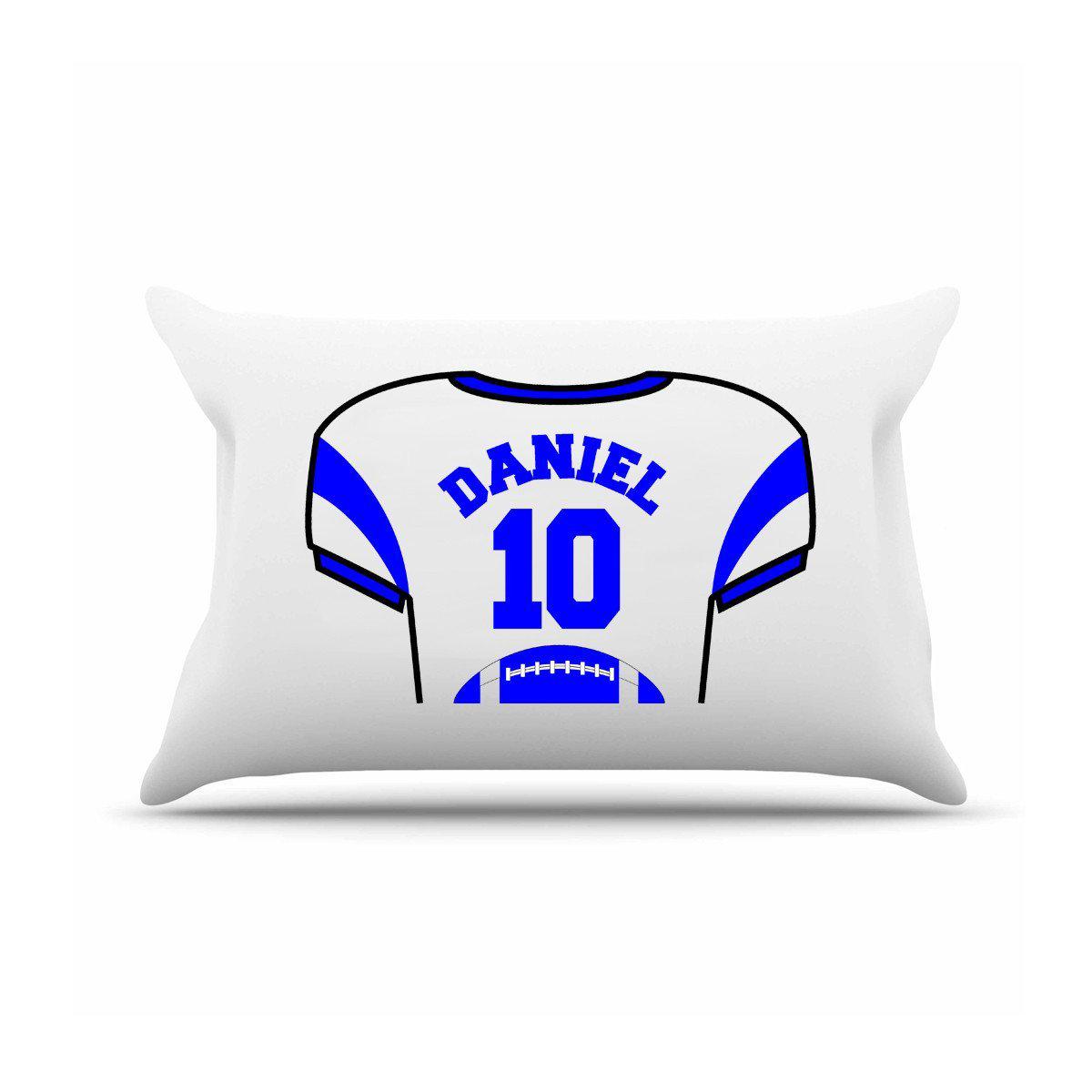 Personalized Kids Jersey Pillow Case