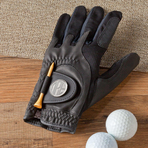 Buy Personalized Leather Golf Glove with Magnetic Ball Marker