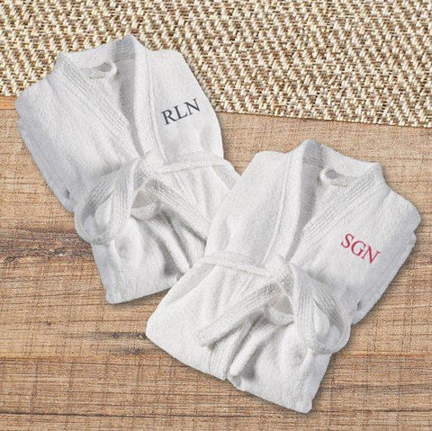 Buy Personalized Couples Terry Cloth Bath Robe Set