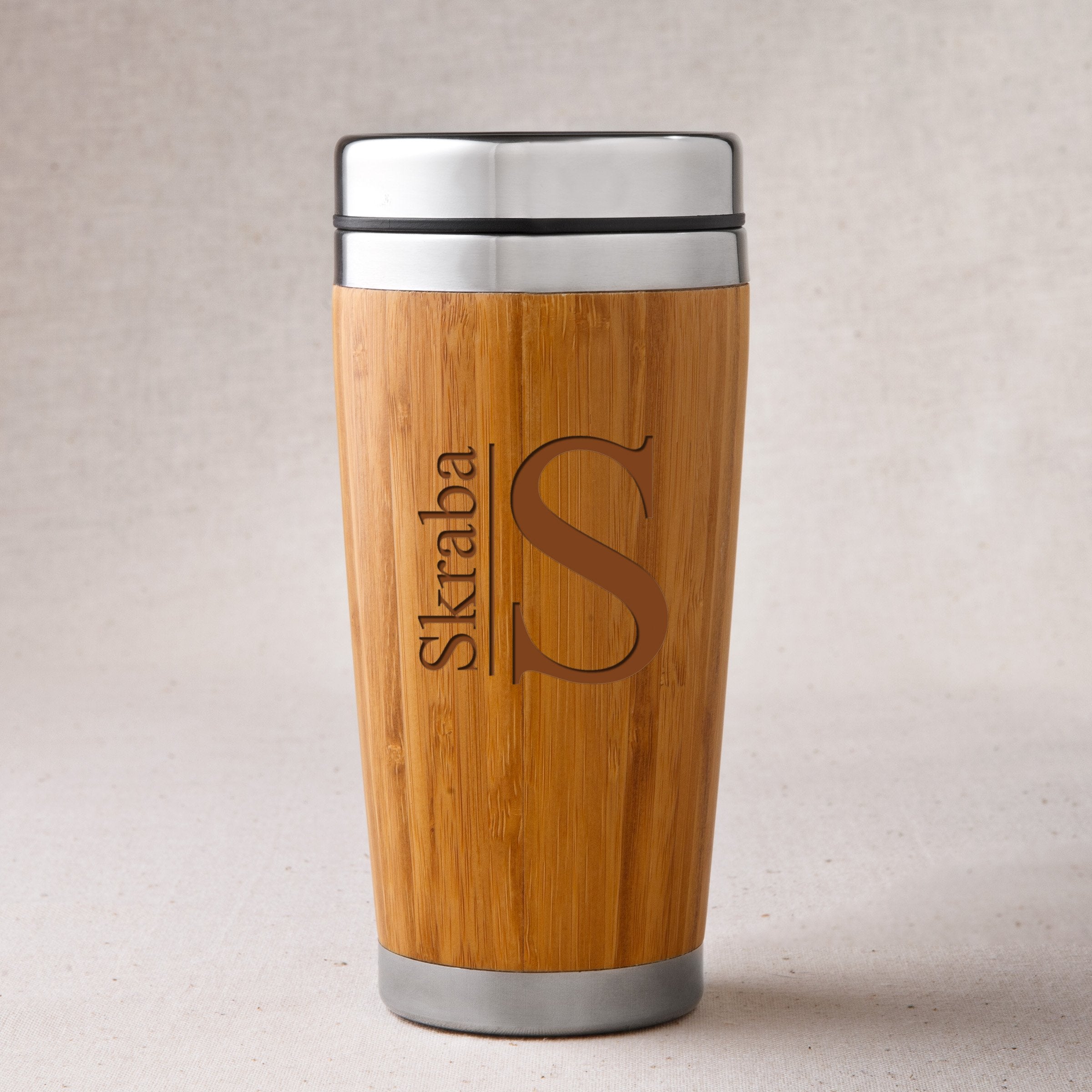 Personalized Bamboo Insulated Tumbler