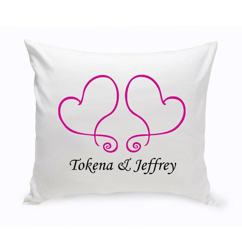 Buy Personalized Couples Unity Hearts Throw Pillow (Insert Included)