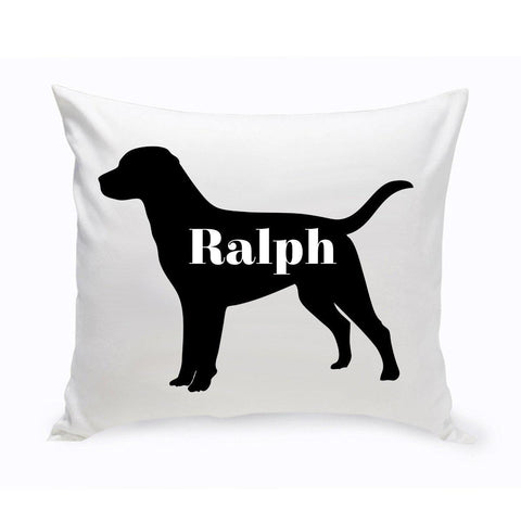 Buy Personalized Dog Throw Pillow - Dog Silhouette (Insert Included)