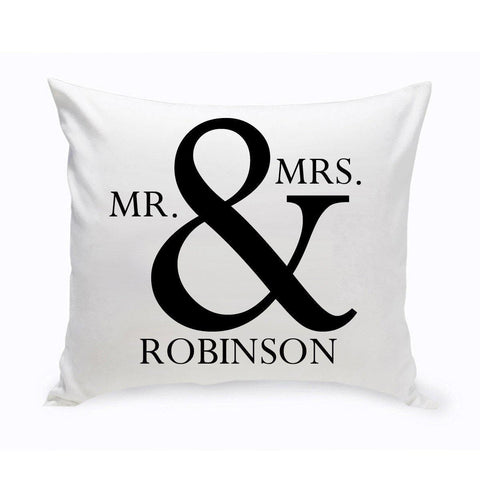 Buy Personalized Mr & Mrs Throw Pillows