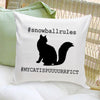 Buy Personalized Cat Silhouette Throw Pillow - Hashtag (Insert Included)