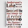 Buy Personalized Cabin Rules Canvas Sign