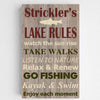 Buy Personalized Lake House Rules Canvas Print