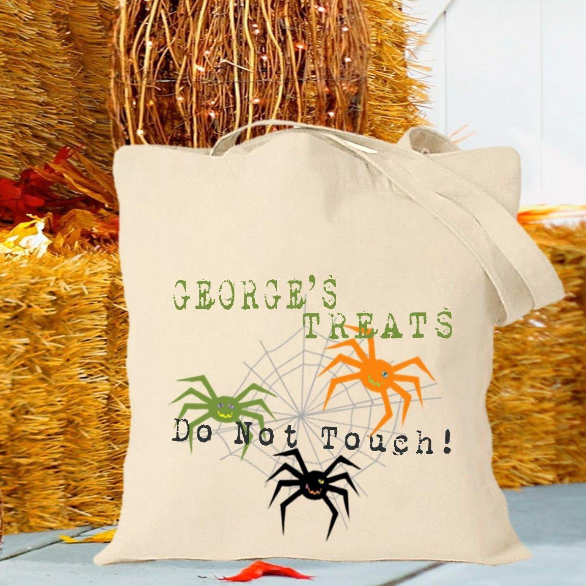 Personalized Halloween Trick-or-Treat Canvas Bag