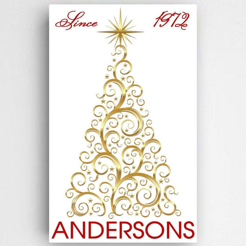 Buy Personalized Christmas Tree Canvas Sign