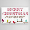 Buy Personalized Christmas Lights Canvas Sign
