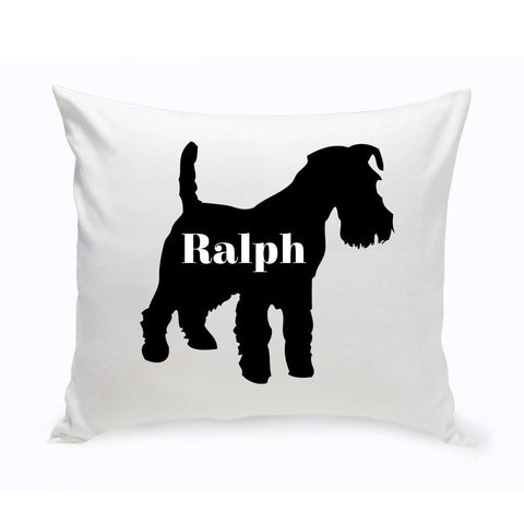 Buy Personalized Dog Throw Pillow - Dog Silhouette (Insert Included)