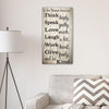 Buy Think Speak Love Personalized Canvas Print