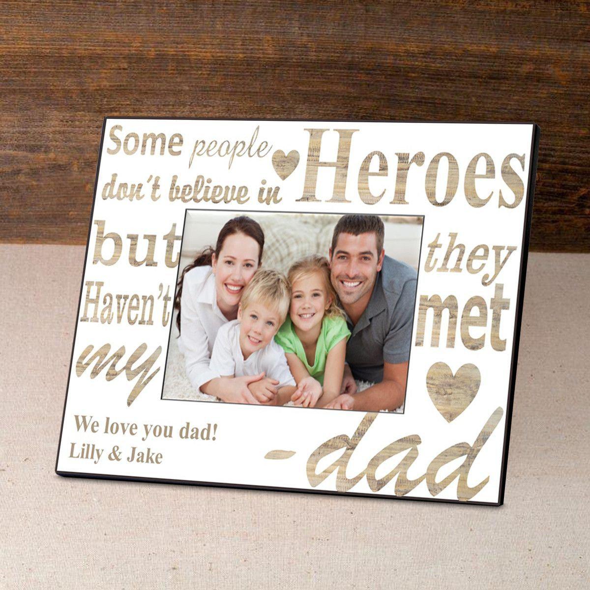 Personalized Father&#039;s Day Frame-My Hero