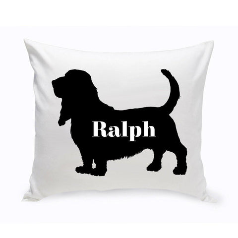 Buy Personalized Dog Throw Pillow - Dog Silhouette (Insert Included)