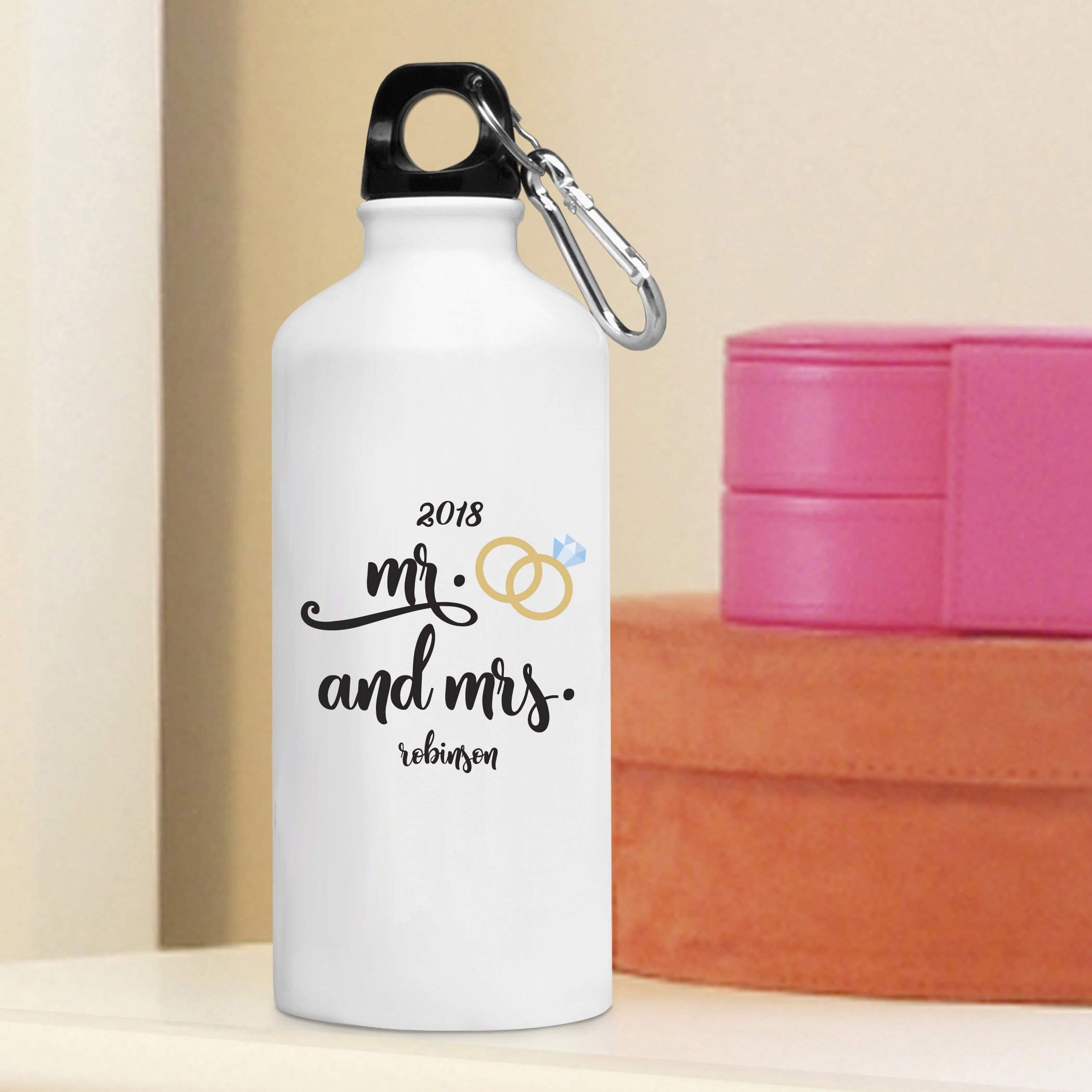 Personalized Mr. &amp; Mrs. Water Bottle