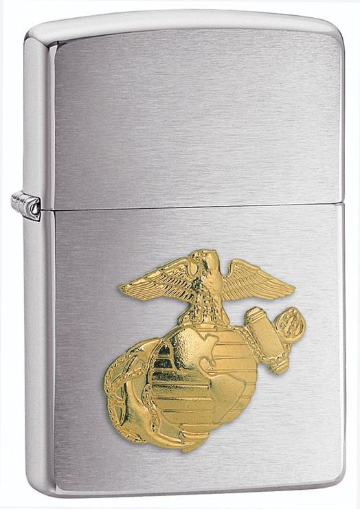 Personalized Zippo Lighter - Air Force, Army Emblem, Marines Emblem, Navy
