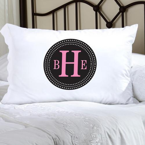 Personalized Felicity Chic Circles Pillow Case