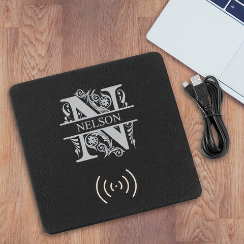 Buy Personalized Black Charging Pad