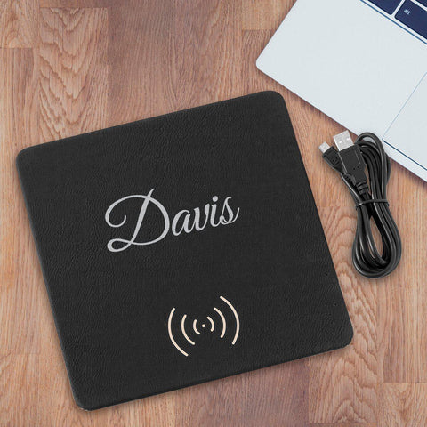 Buy Personalized Black Charging Pad