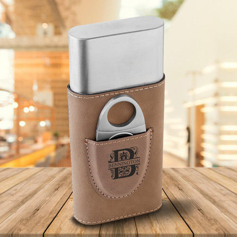 Buy Personalized Cigar Holder - Tan