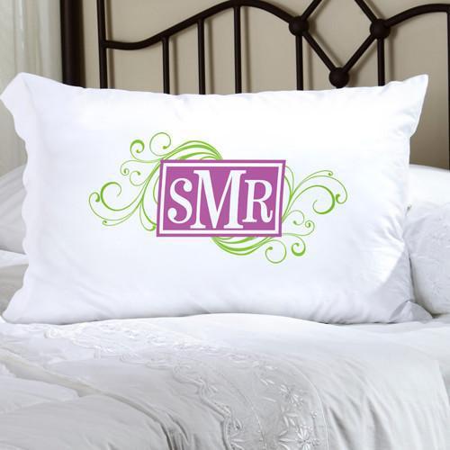 Personalized Felicity Cheerful Monogram Pillow Case