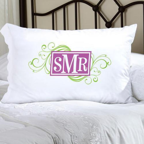 Buy Personalized Felicity Cheerful Monogram Pillow Case