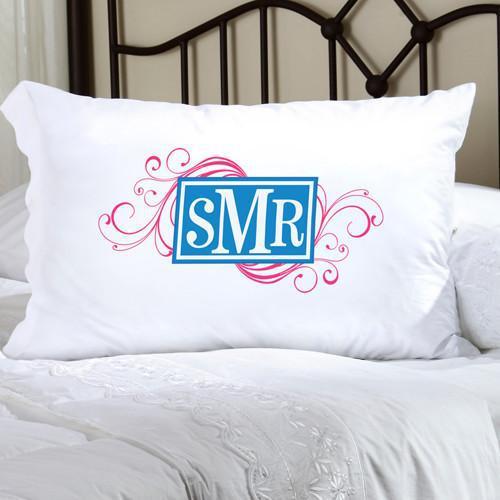 Personalized Felicity Cheerful Monogram Pillow Case